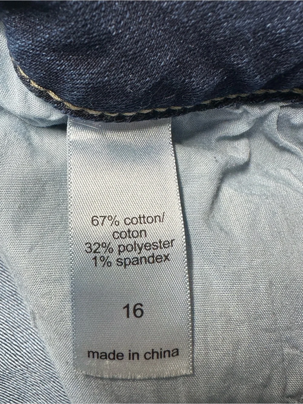 Maurices Women’s Size 16 Denim Bermuda Shorts Dark Wash Stretch 10” Inseam